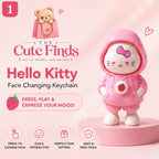Hello Kitty Face-Changing Pink Hoodie Keychain