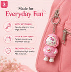 Hello Kitty Face-Changing Pink Hoodie Keychain